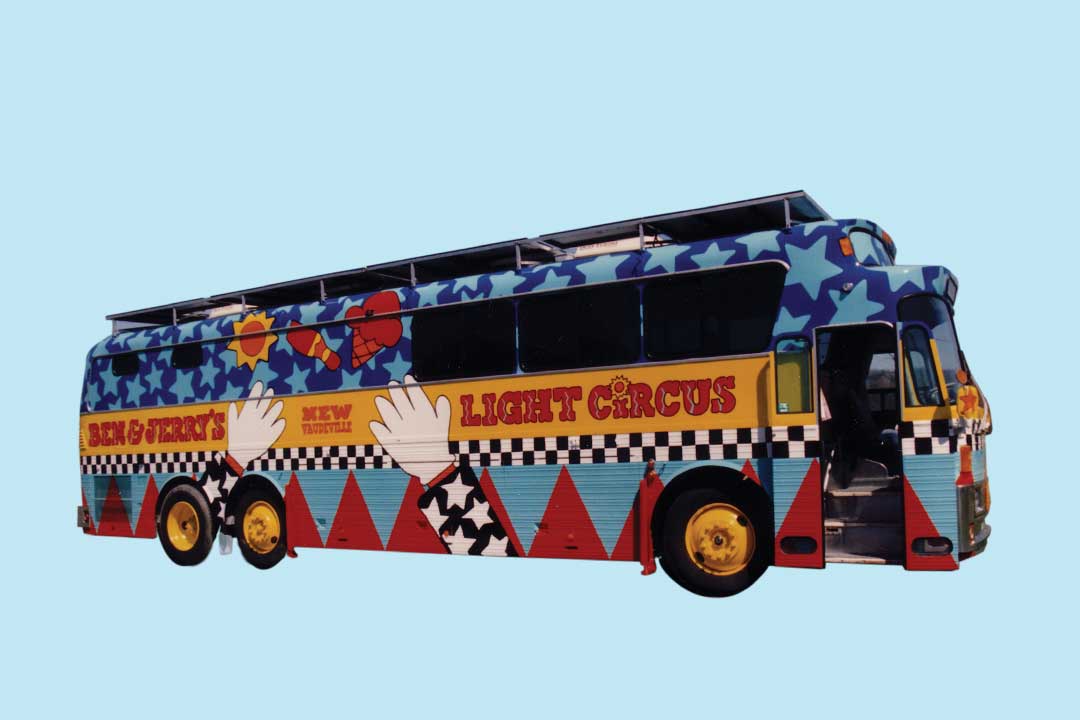 Reklamní autobus Ben & Jerry's