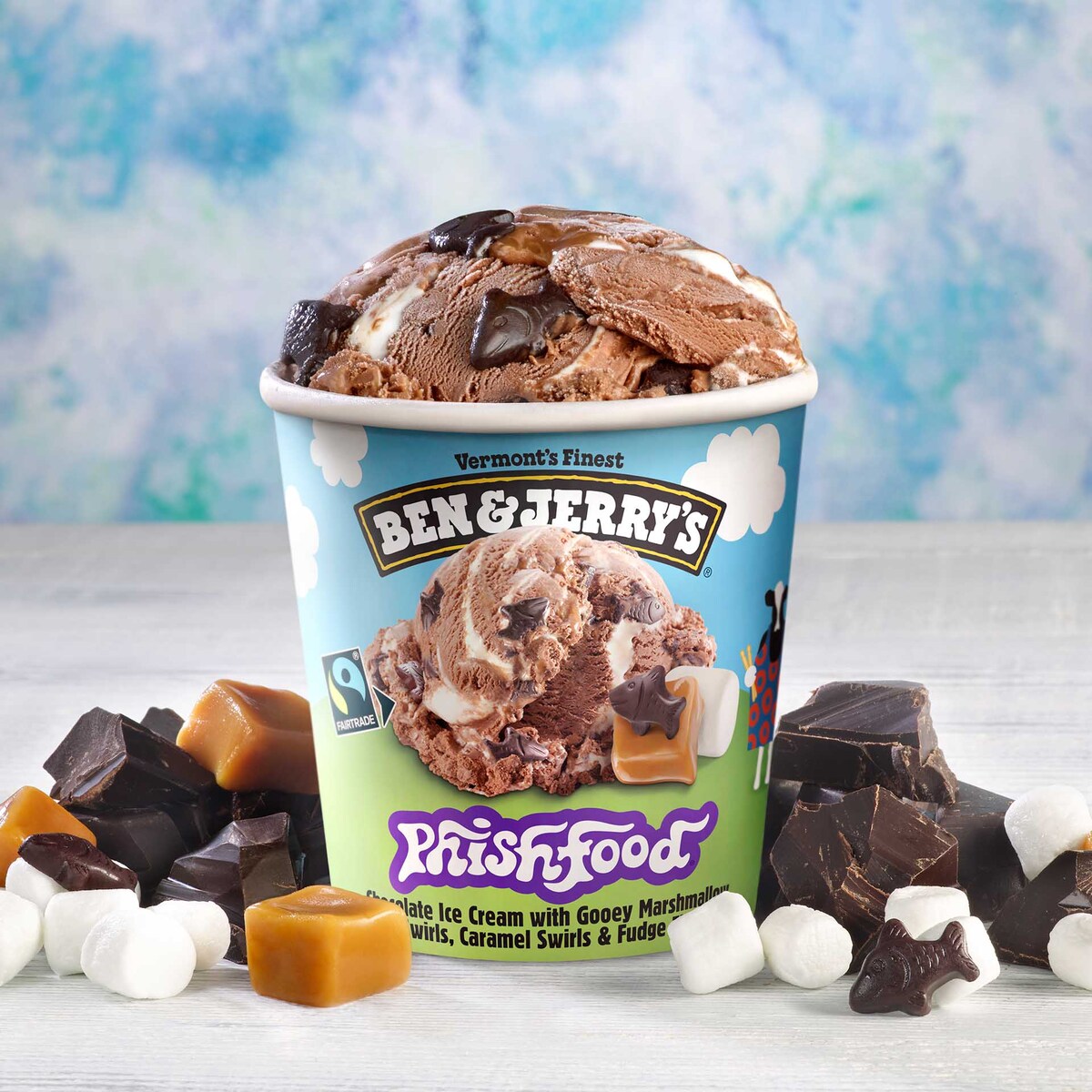 Půllitrový kelímek zmrzliny Phish Food od Ben & Jerry's
