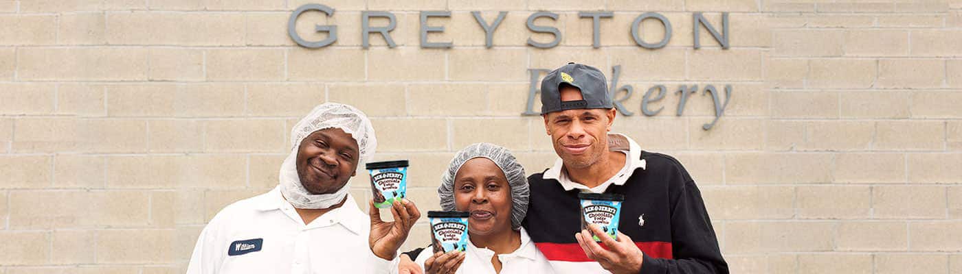Greyston Employees Holding Ice Cream